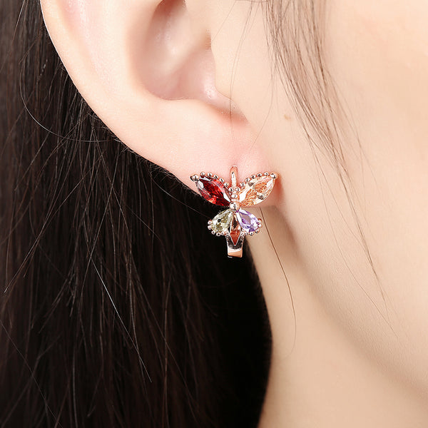 Rose Gold Earrings LSE124