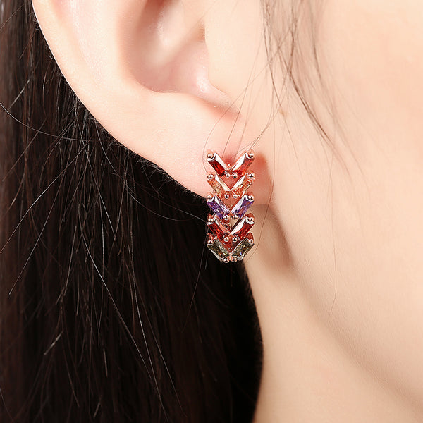 Rose Gold Earrings LSE126