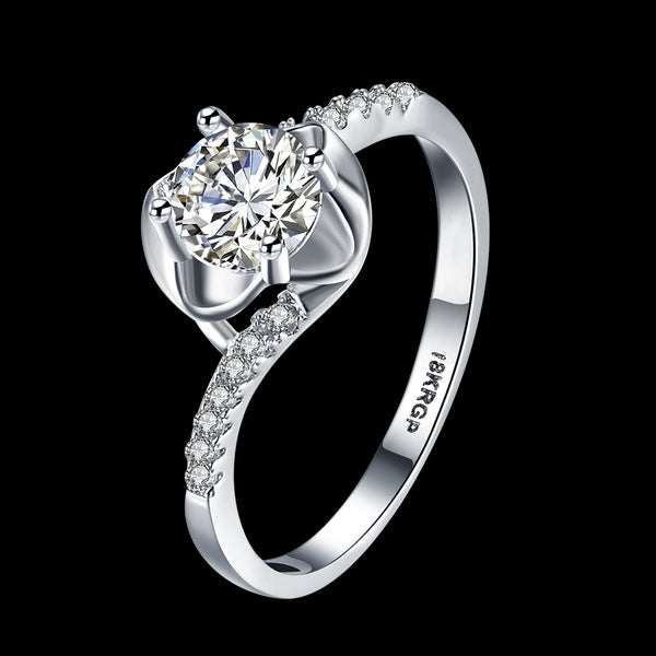 White Gold Ring LSR805-C