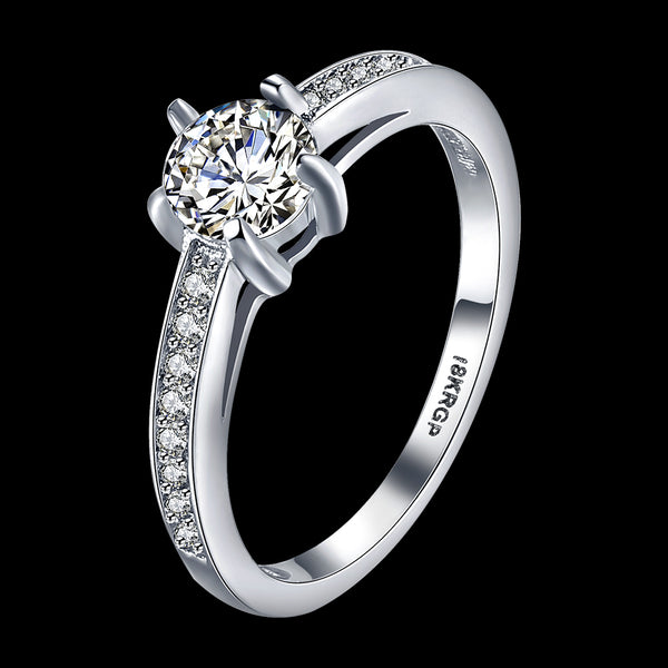 White Gold Ring LSR806-C