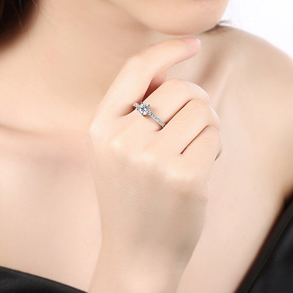 White Gold Ring LSR806-C