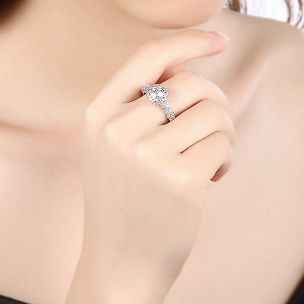 White Gold Ring LSR813-C