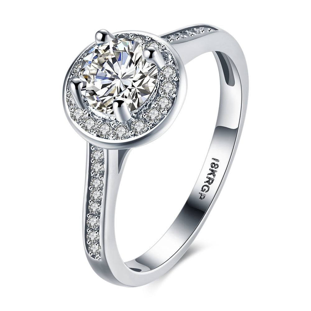 White Gold Ring LSR821-C