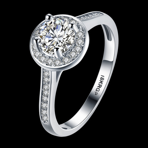 White Gold Ring LSR821-C