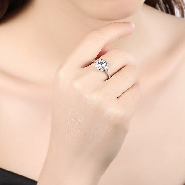 White Gold Ring LSR821-C