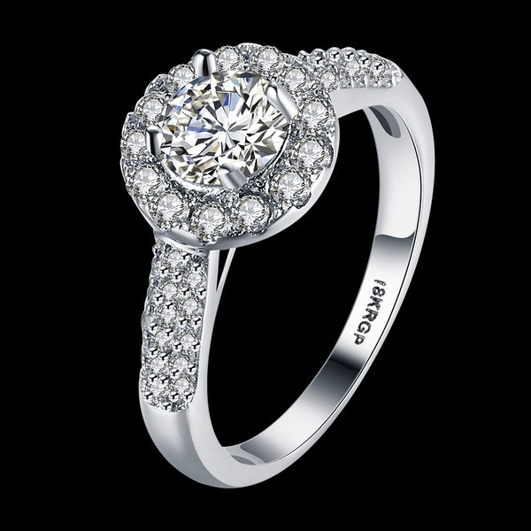 White Gold Ring LSR823-C