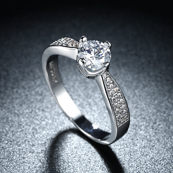 White Gold Ring LSR825-C