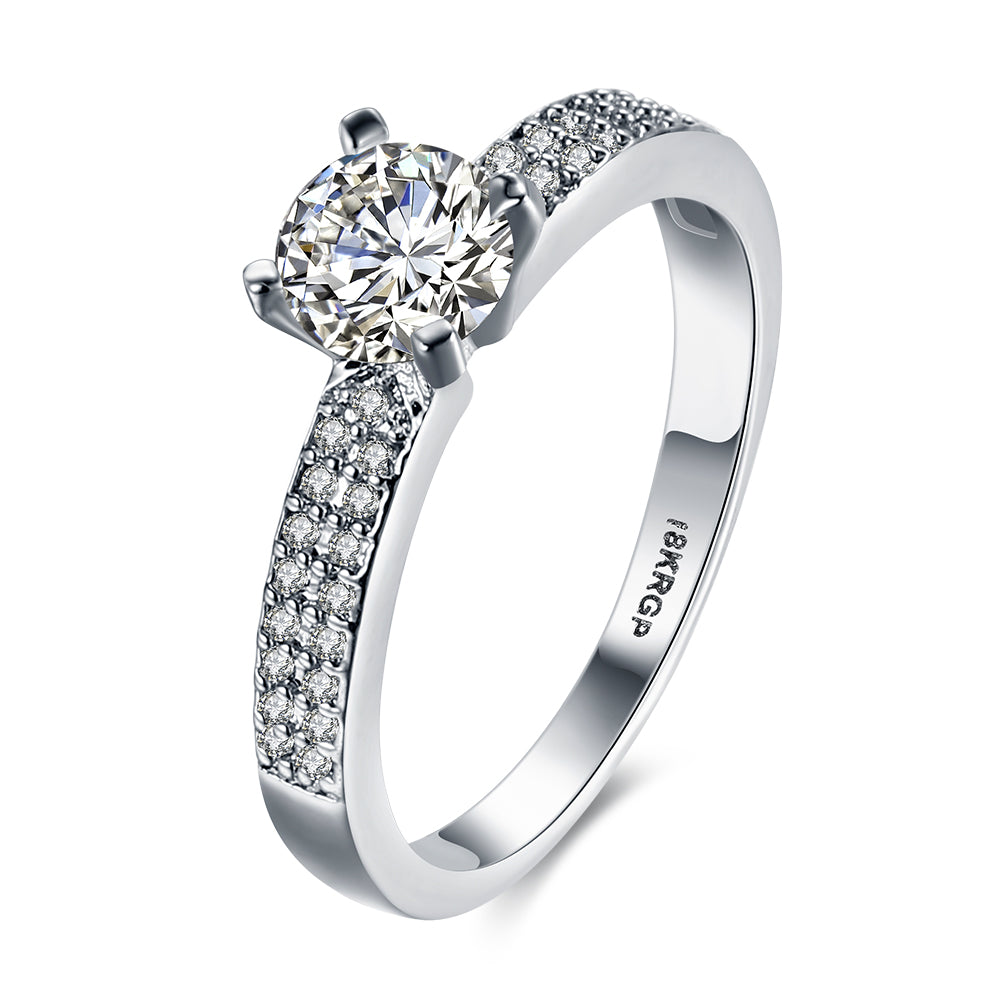 White Gold Ring LSR828-C