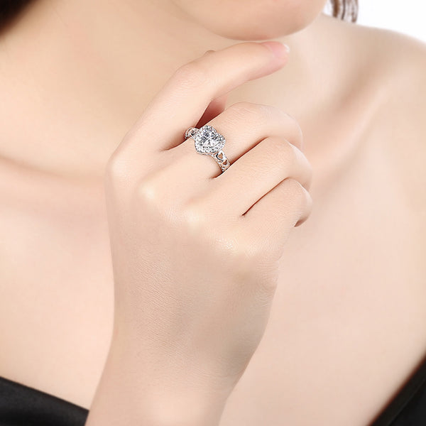 White Gold Ring LSR832-C