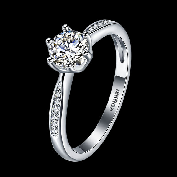 White Gold Ring LSR833-C