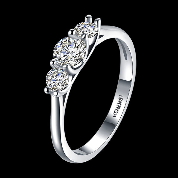 White Gold Ring LSR835-C