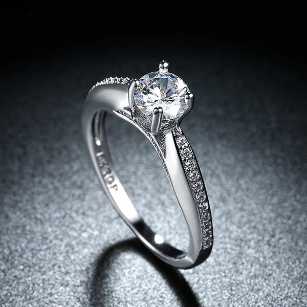 White Gold Ring LSR837-C