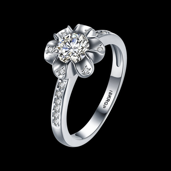 White Gold Ring LSR840-C