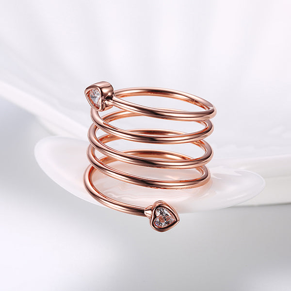 Rose Gold Ring LSR843-B