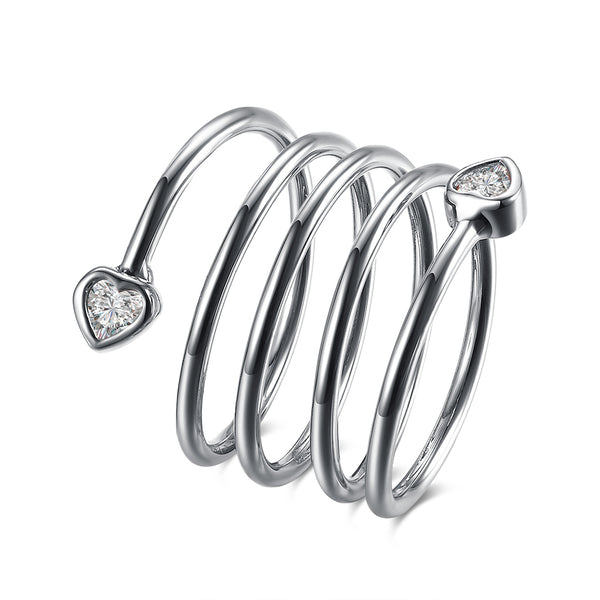 White Gold Ring LSR843-C