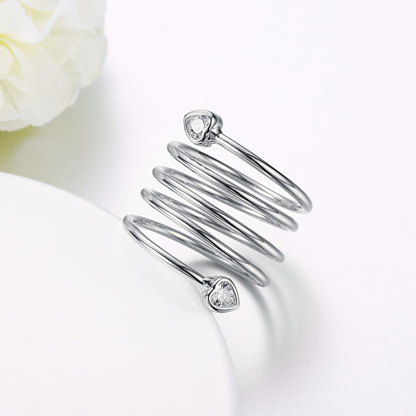 White Gold Ring LSR843-C