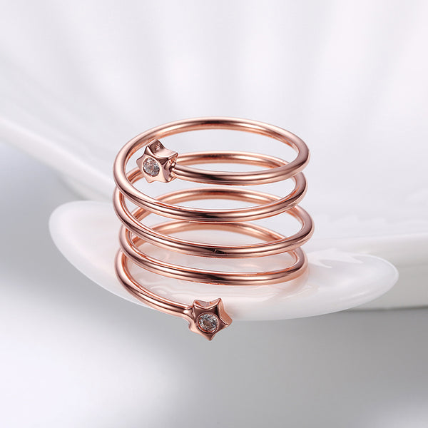 Rose Gold Ring LSR844-B