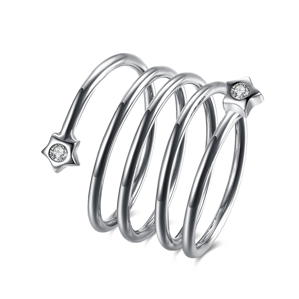 White Gold Ring LSR844-C