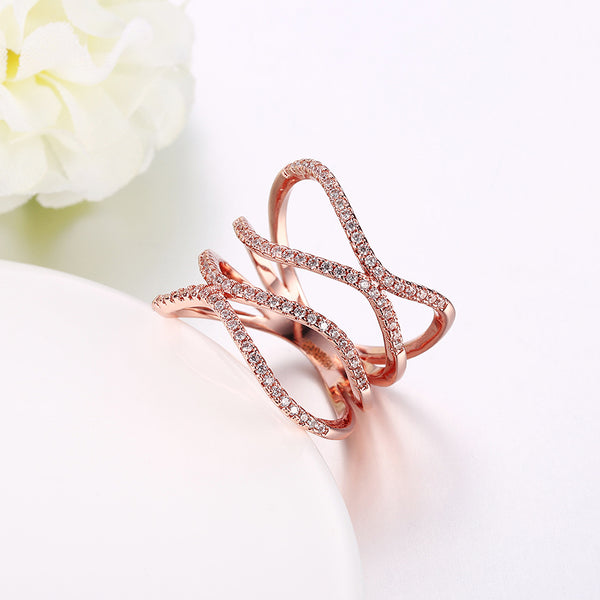 Rose Gold Ring LSR845-B