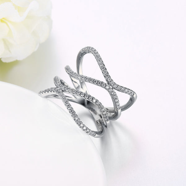 White Gold Ring LSR845-C