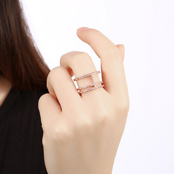 Rose Gold Ring LSR848-B