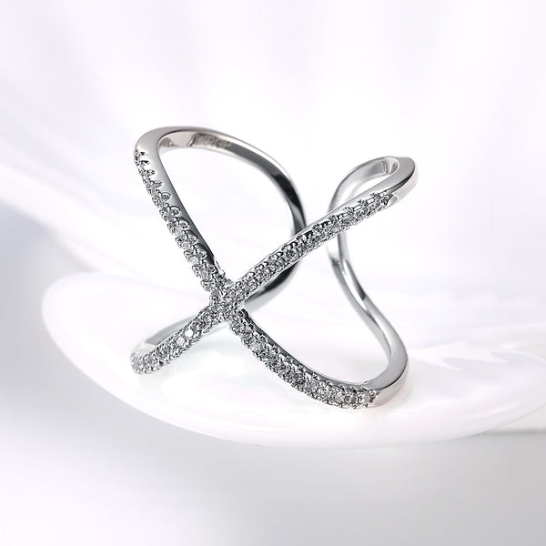 White Gold Ring LSR851