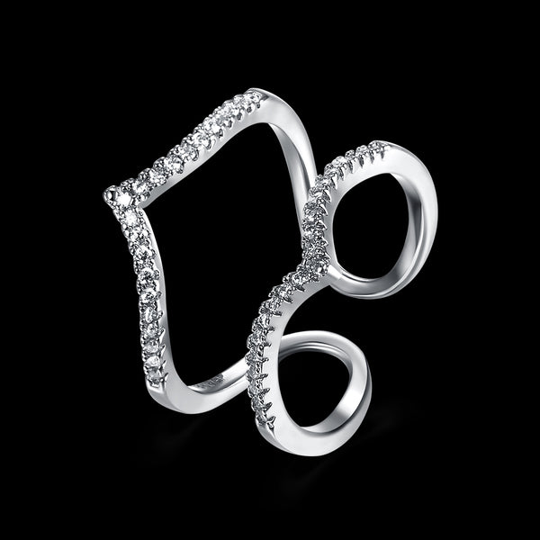 White Gold Ring LSR853