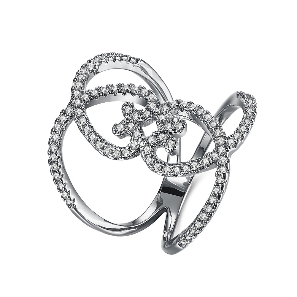 White Gold Ring LSR856-C