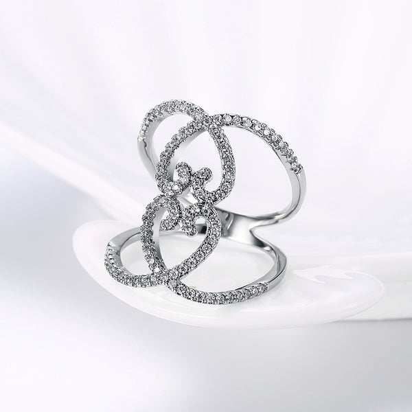 White Gold Ring LSR856-C