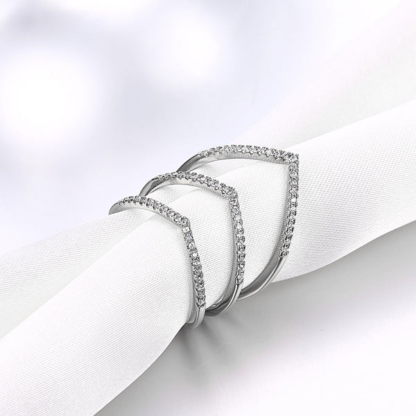 White Gold Ring LSR858-C