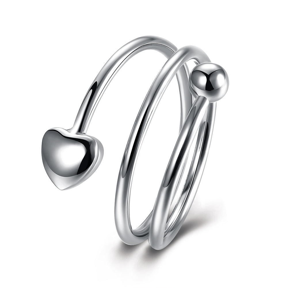 White Gold Ring LSR859-C