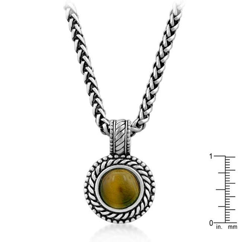 Tiger Eye Pendant - N01163RW-V01