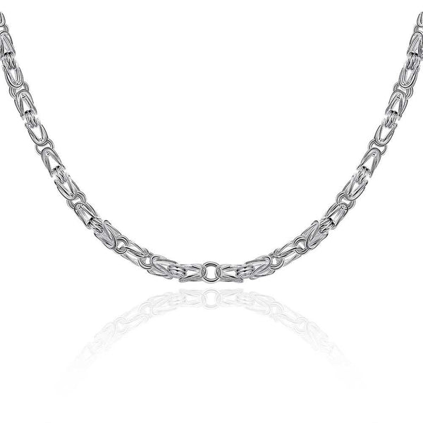 Silver Novel Link Chain 28inch 5mm LSN048