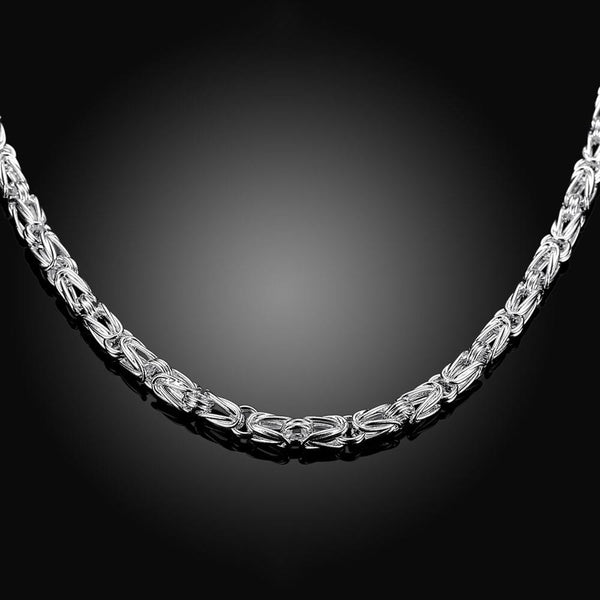 Silver Novel Link Chain 28inch 5mm LSN048