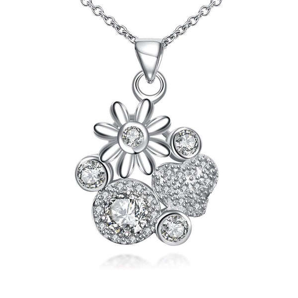 Silver Necklace LSN095-D