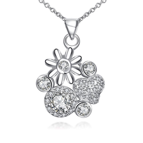 Silver Necklace LSN095-D