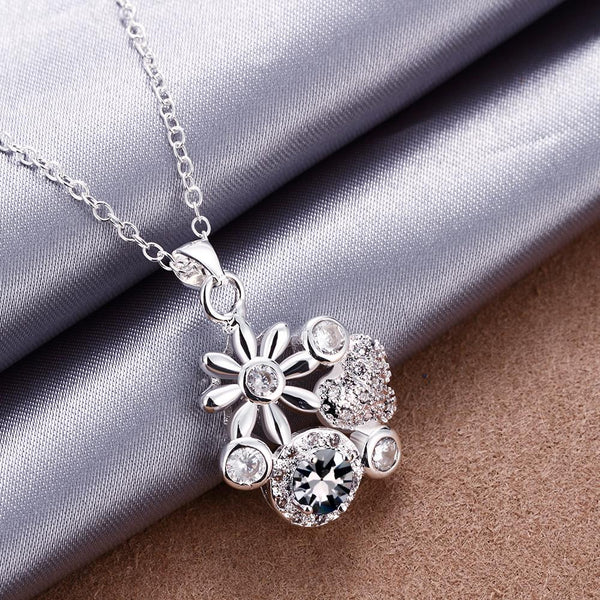 Silver Necklace LSN095-D