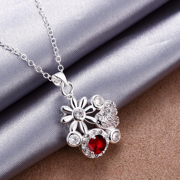 Silver Necklace LSN095-D