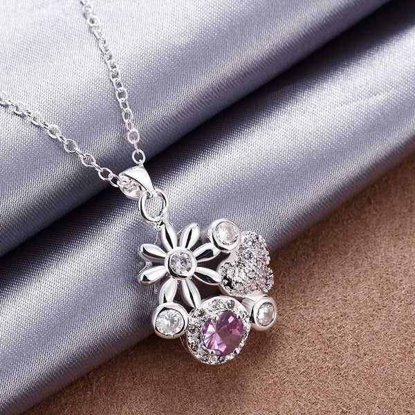 Silver Necklace LSN095-D