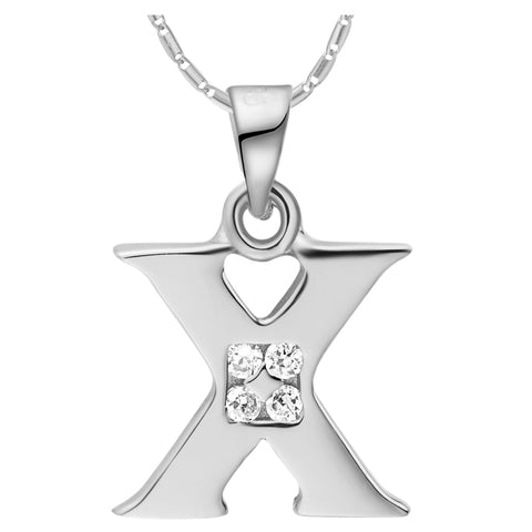 White Gold Plated Rose Gold Necklace LSN1005