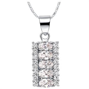 White Gold Plated Necklace LSN1176