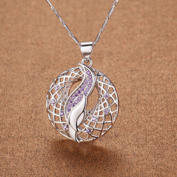 White Gold Plated Necklace LSN1295