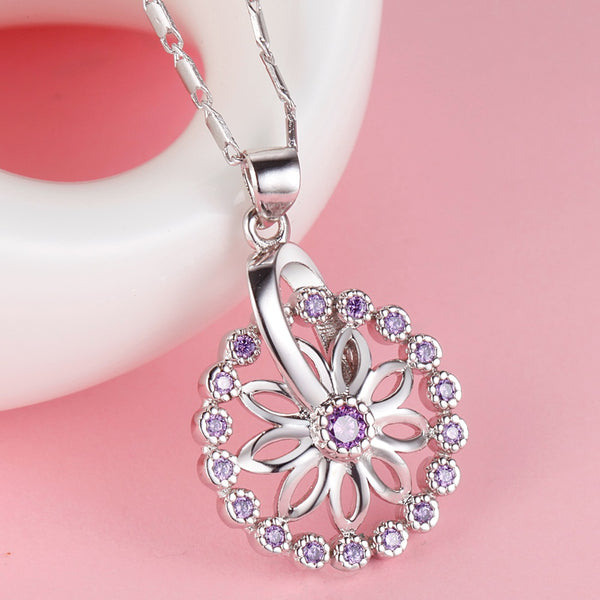 White Gold Plated Necklace LSN1299