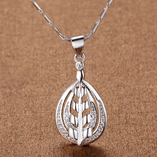 White Gold Plated Necklace LSN1301