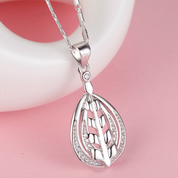 White Gold Plated Necklace LSN1301