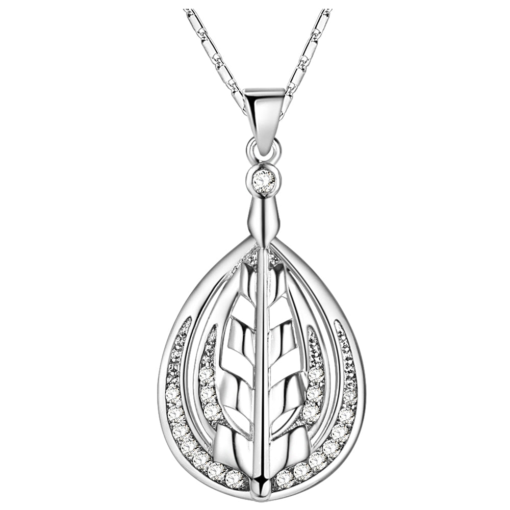 White Gold Plated Necklace LSN1301