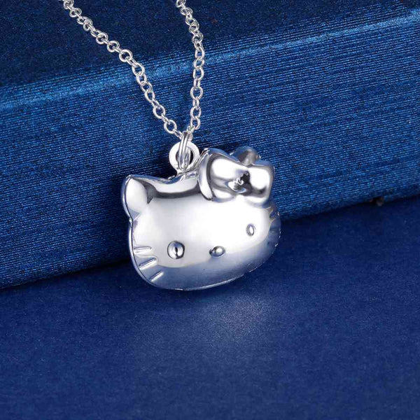 Lucky Silver - Silver Designer Hello Kitty Locket Necklace - LOCAL STOCK - LSN1350