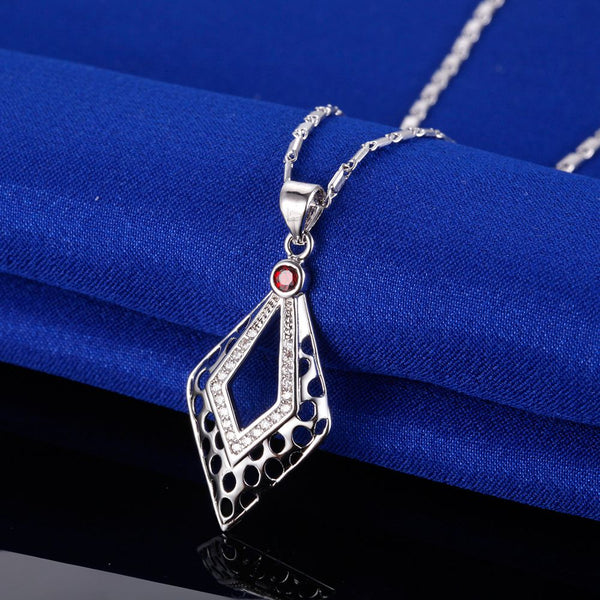 White Gold Plated Necklace LSN1386