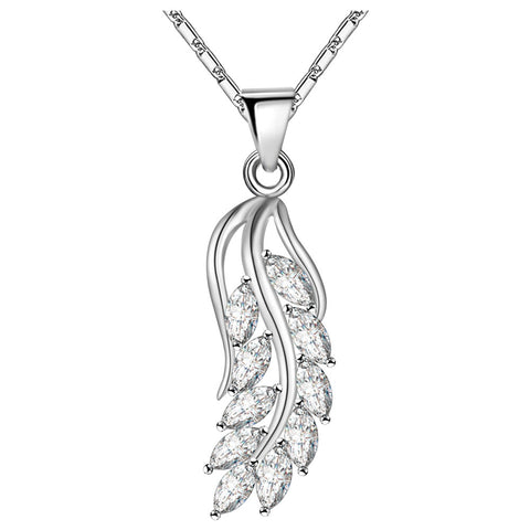 White Gold Plated Necklace LSN1389