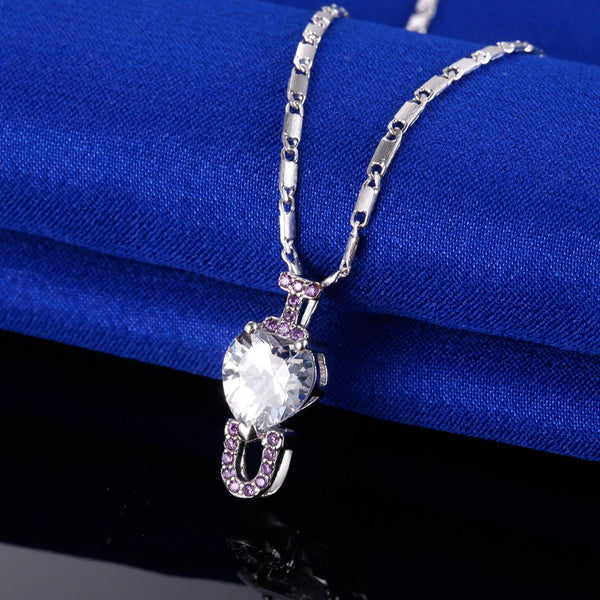 White Gold Plated Necklace LSN1393